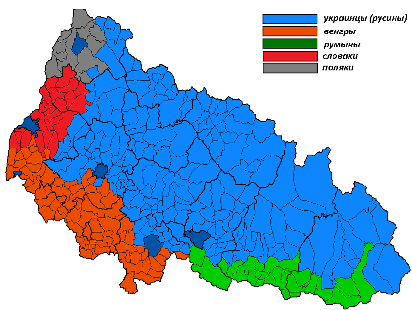 Этническая карта чехии