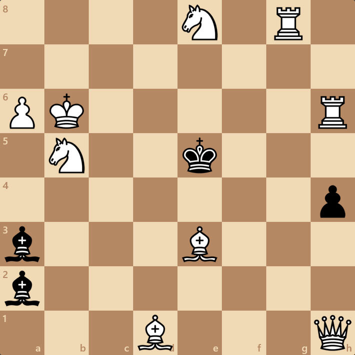 Задача по шахматам. Как белым поставить мат в 1 ход черным?