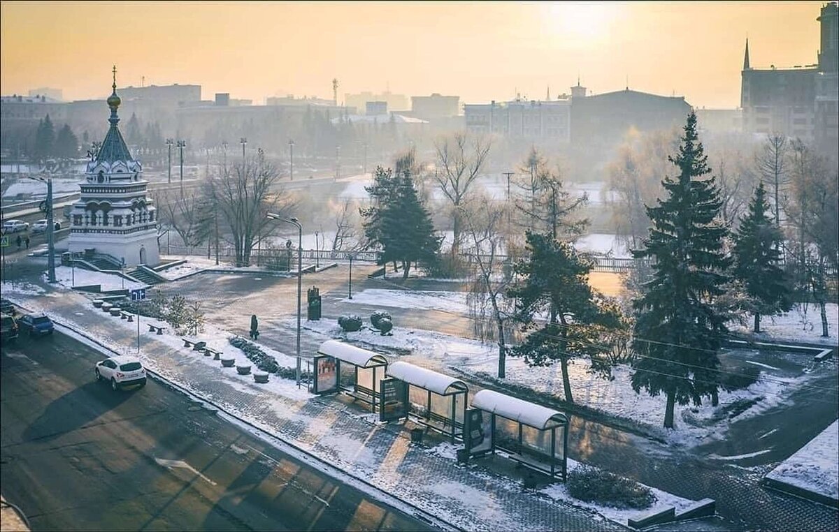 Омск погода сейчас фото