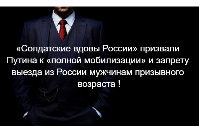 Ниже полная цитата обращения «Солдатских вдов России»