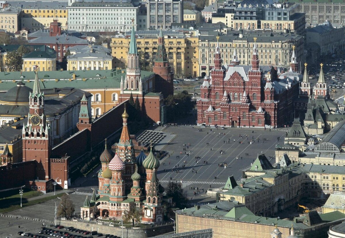 москва кремль вид сверху