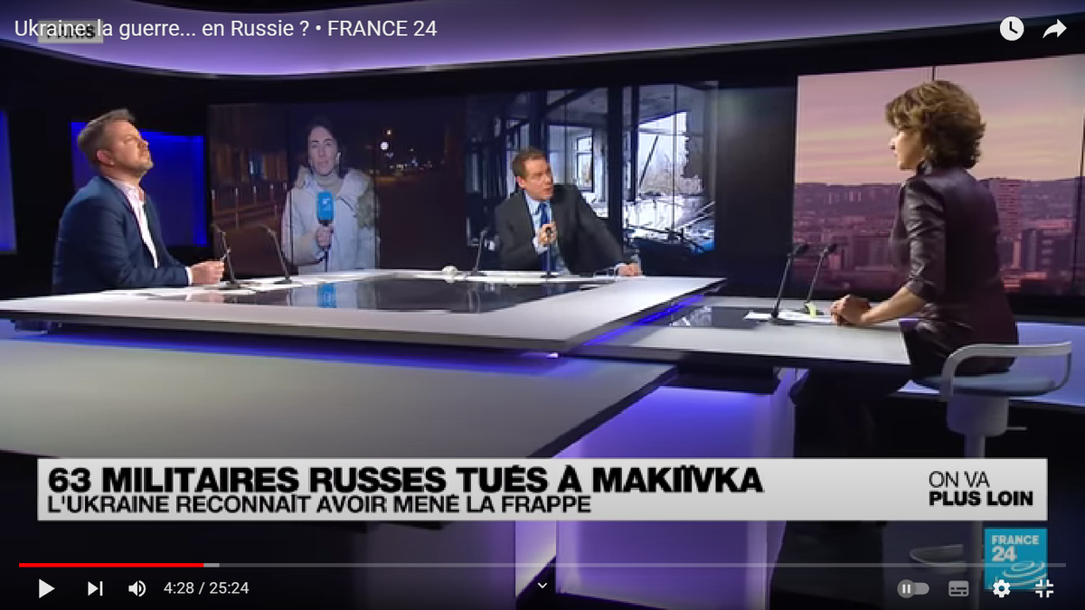Скриншот из передачи на France24 с участием Анн Нива, с сайта телеканала. 