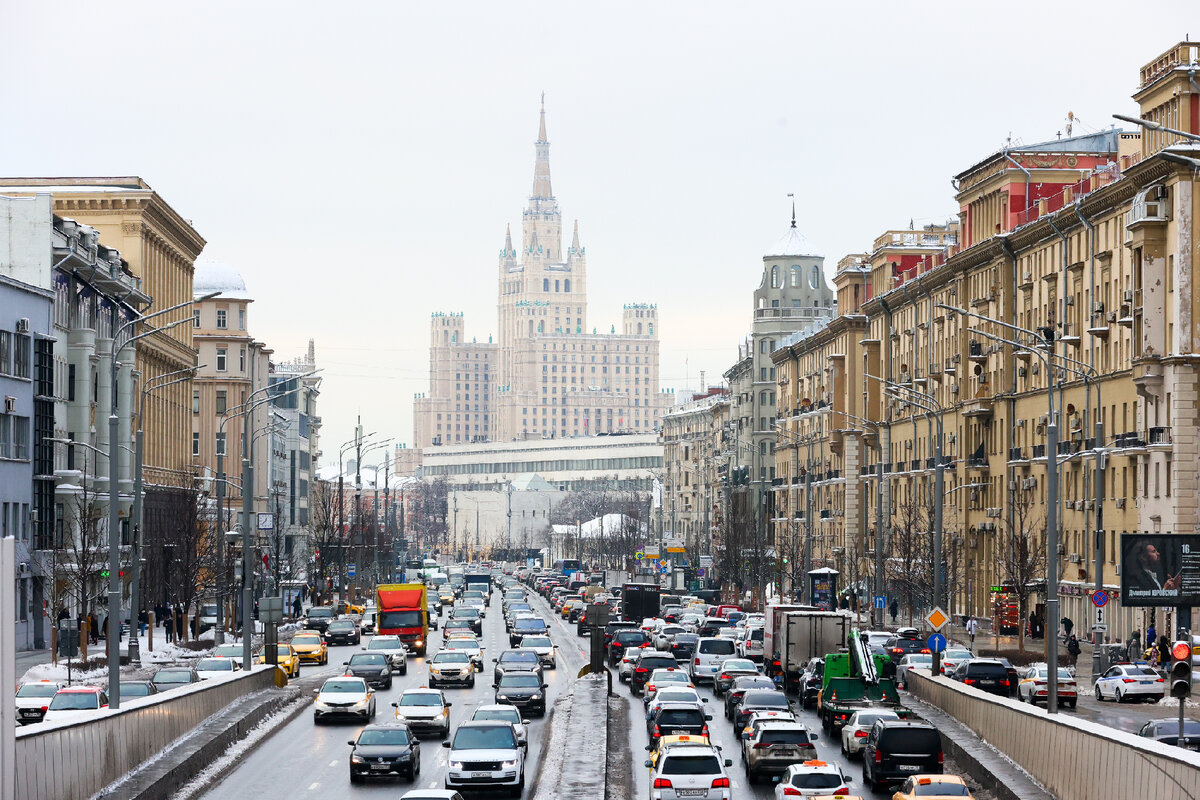 Трафик в Москве. Фото Global Look Press