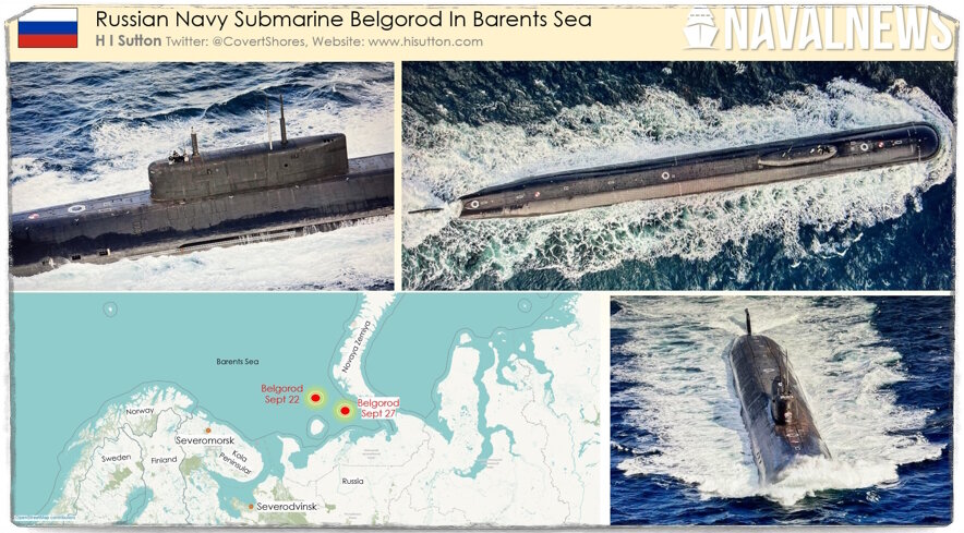 Источник: navalnews.com.
Впрочем, обошлось. Возможно, благодаря этому "внезапному" выходу "Белгорода" на испытания, как раз в примерно тот же район, но выводы оставим для работы историков. У нас же теперь имеется подтверждённый факт, что тогда первый штатный носитель проводил некие пуски, которые сейчас называют "бросковыми".