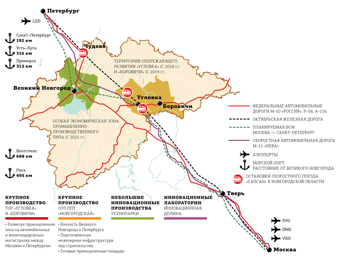 Особая экономическая зона санкт петербург карта