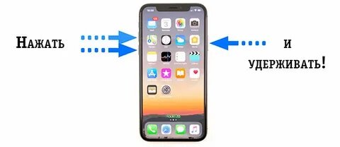 Возможно для разных моделей iPhone разная комбинация клавиш необходимо.