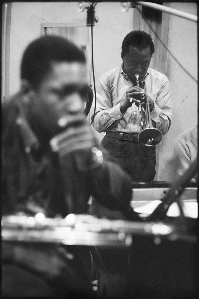 John Coltrane and Miles Davis