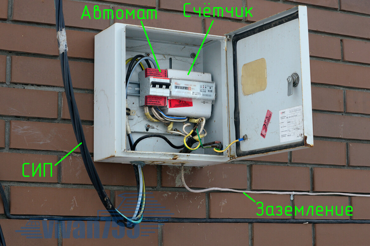 Подключение СИП кабеля к дому - можно ли провод СИП заводить в частный дом
