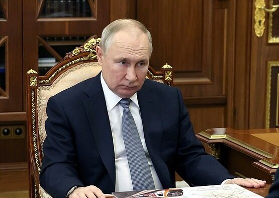 В. Путин на встрече с мэром Москвы. Источник: пресс-служба Кремля