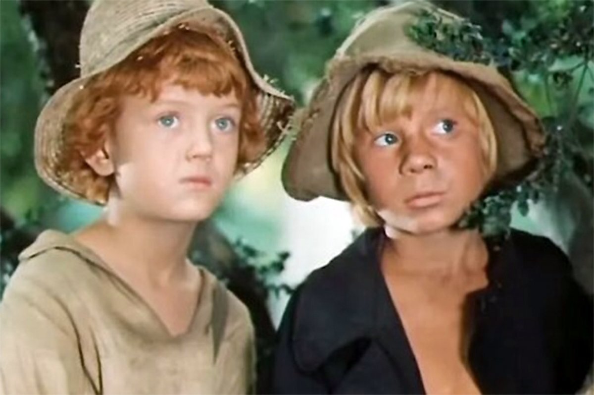    Федор Стуков и Владислав Галкин в фильме «Приключения Тома Сойера и Гекльберри Финна», 1981 г.