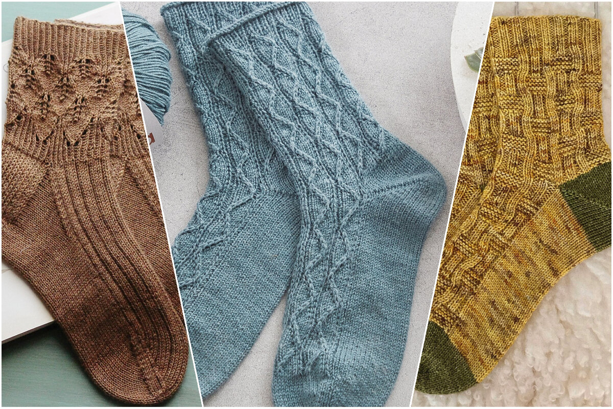 Схемы для вязания носков спицами: авторские модели и бесплатные описания |  Вяжем вместе! | Дзен