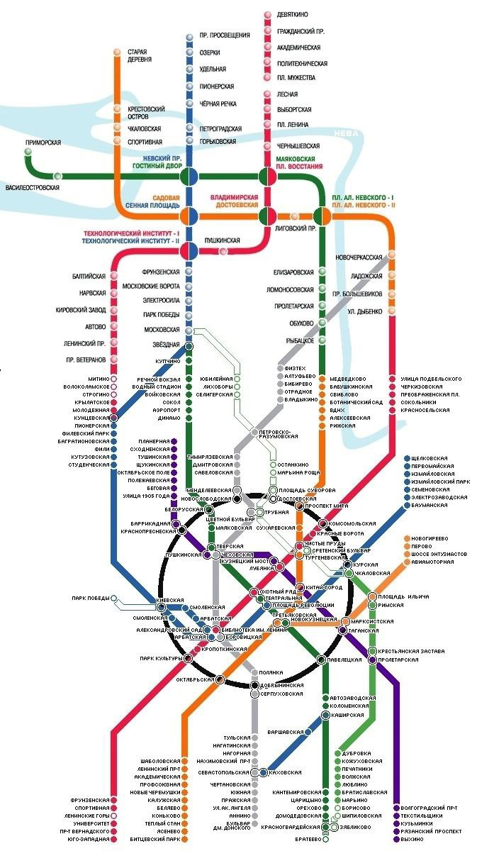 Карта метро Санкт-Петербурга - интерактивная схема метрополитена с расчетом врем