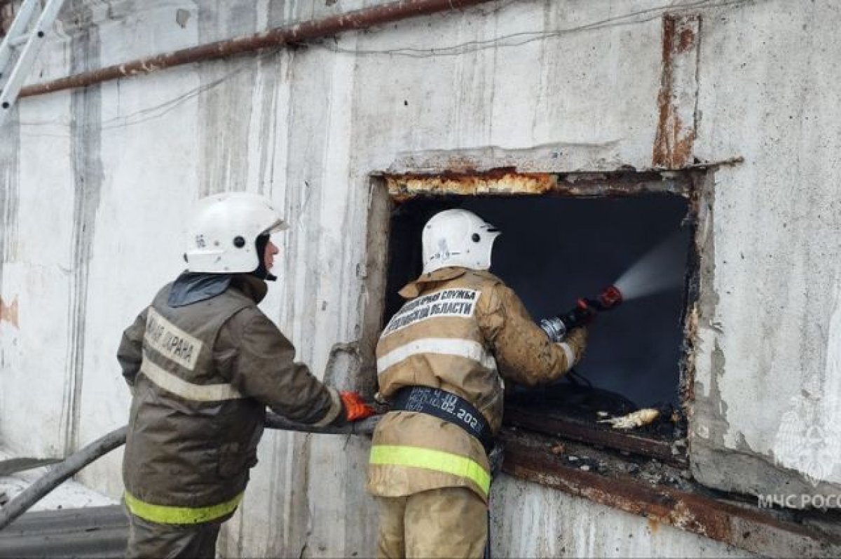    Под Екатеринбургом сгорел текстильный цех