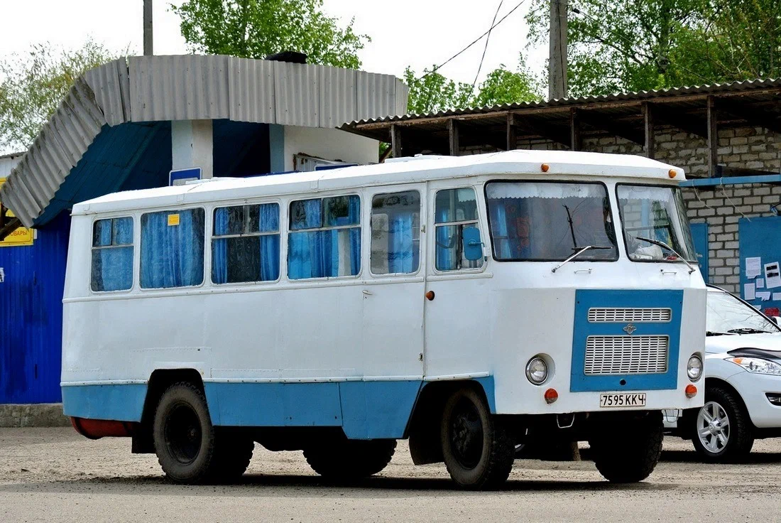 Автобус из дерева для клеток грызунов, 17х8х10см