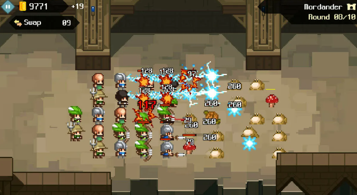 скриншот во время игры в Merge & Blade