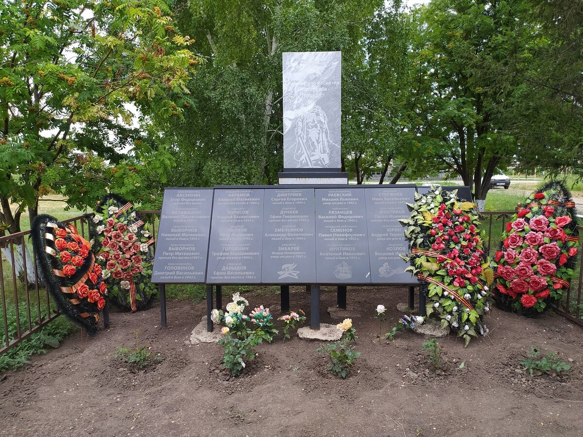 Памятник погибшим в годы Великой Отечественной Войны, установлен в 2014 году