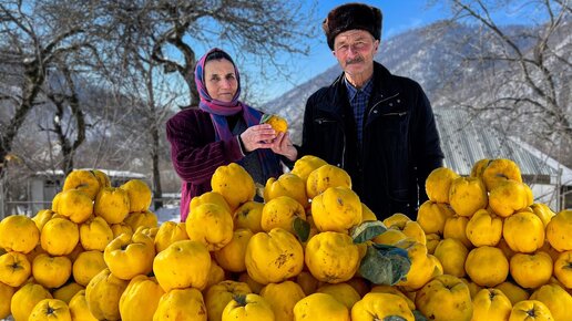 Фаршированная Айва С Мясом В Духовке | Прекрасный Зимний День В Деревне