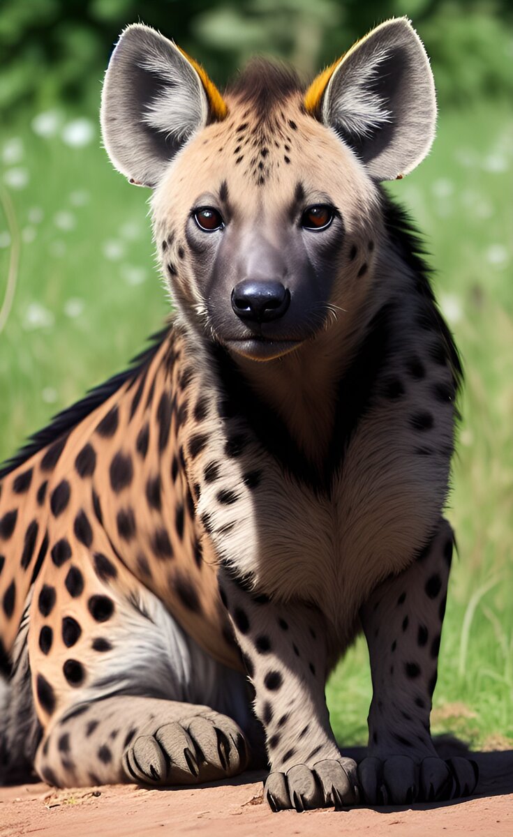 Гиена арт нейросети.