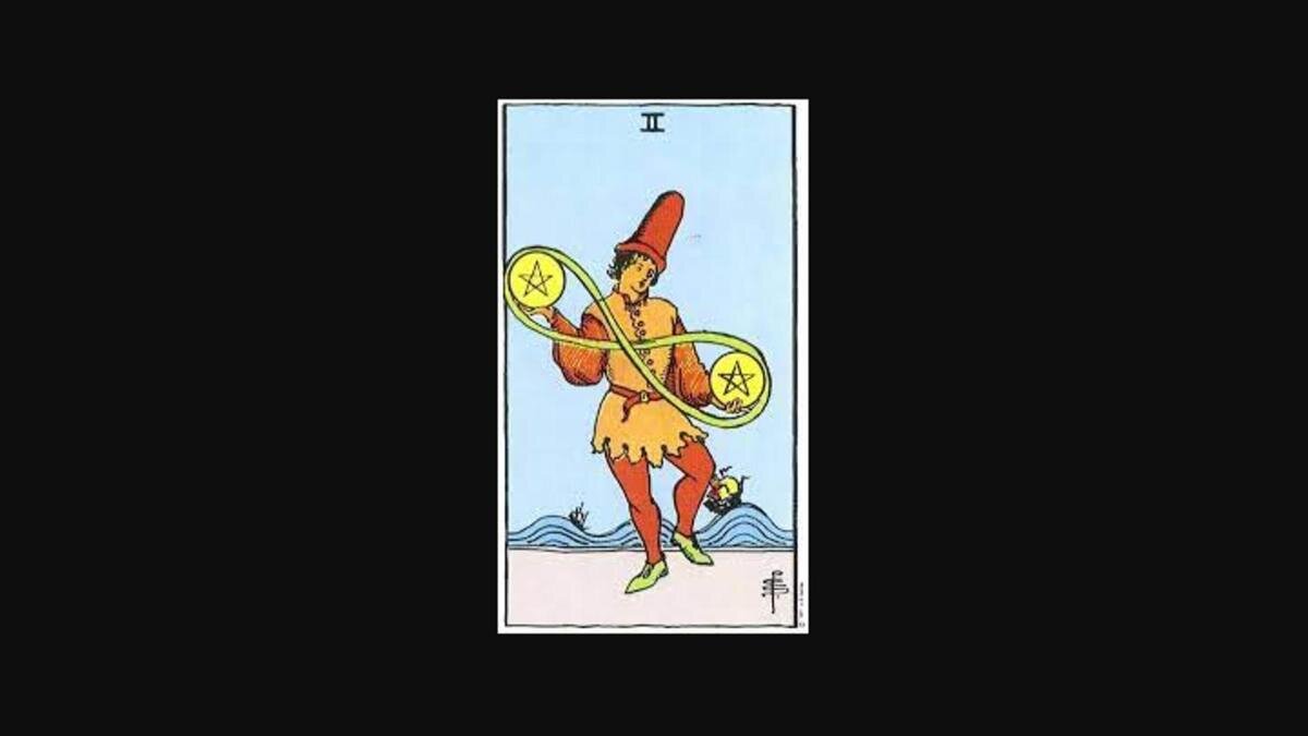    Карта Таро Двойка пентаклей:Pixabay