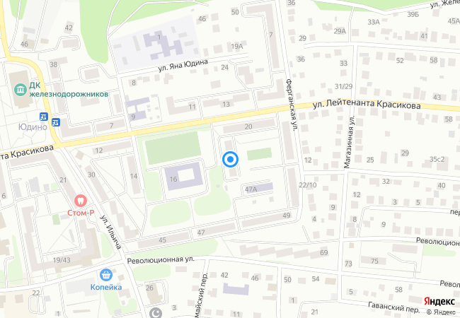 улица Л.Красикова на карте