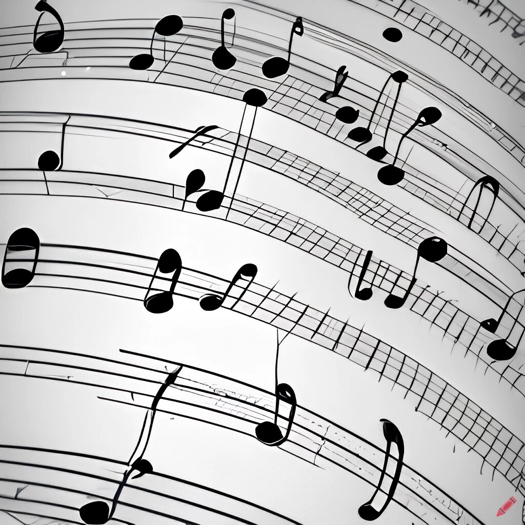 Рисунок нотного стана