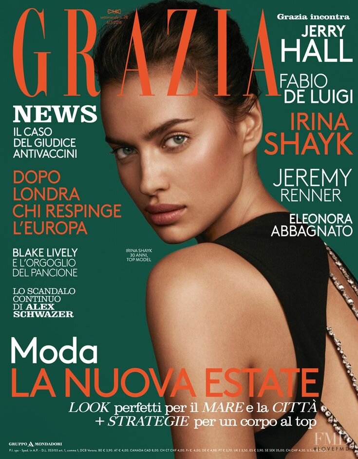 Ирина Шейк на обложке журнала GRAZIA