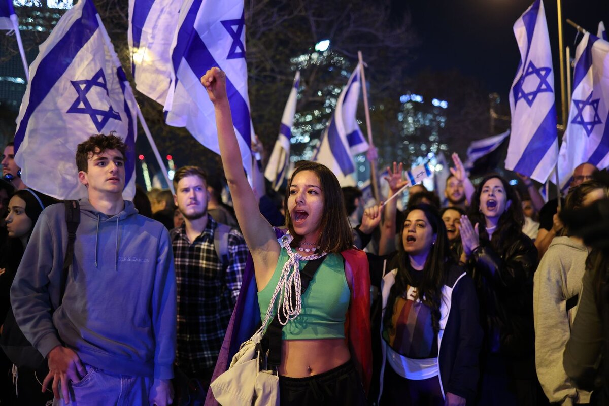    Протесты в Израиле © Ilia Yefimovich/dpa/Global Look Press