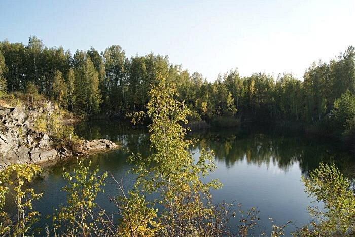Затопленный карьер на Горках, г. Озёрск.