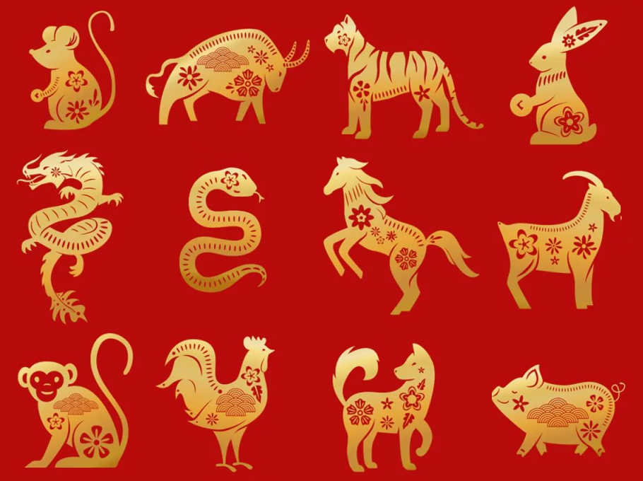 Животные китайского календаря. Символы года. Китайские знаки года. Животные символы года.