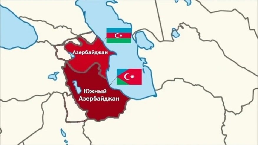 Карта южного азербайджана в иране