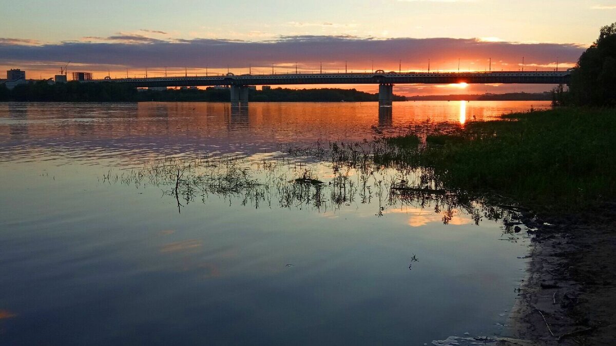 Река Ока в Дзержинске Нижегородской области