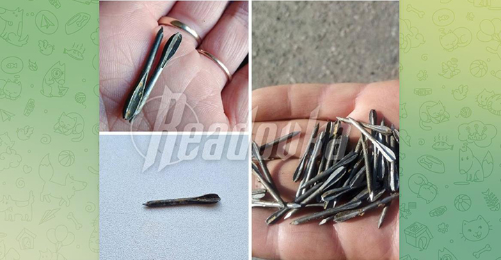 НАЧИНКА УКРАИНСКИХ СНАРЯДОВ, ПРИЛЕТЕВШИХ 18 МАЯ В БЕЛГОРОДСКУЮ ОБЛАСТЬ. СКРИНШОТ ИЗ ТЕЛЕГРАМ-КАНАЛА READOVKA