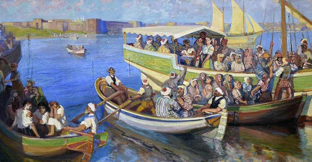 В порту Матреги.