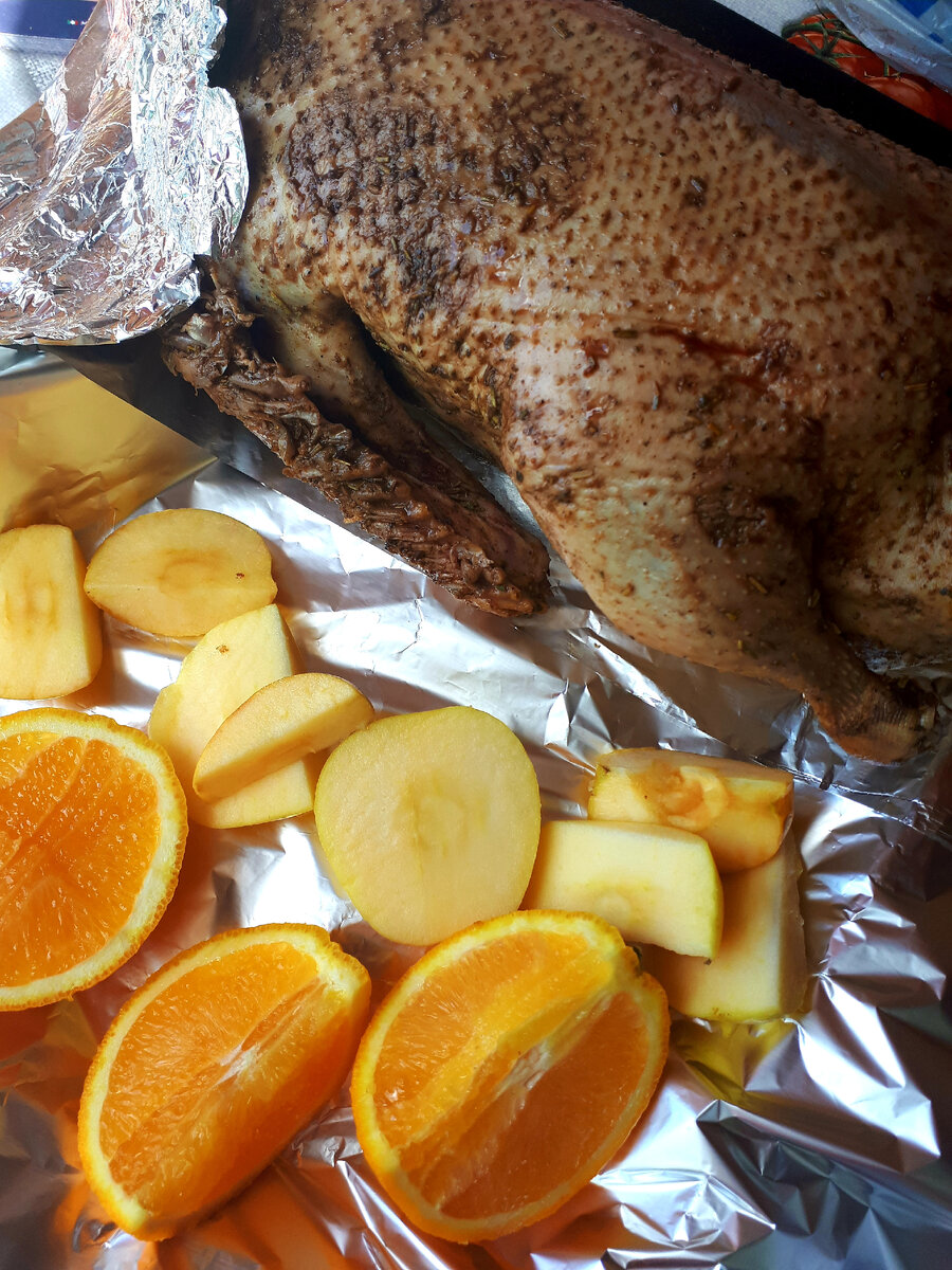 гусь перед фаршировкой