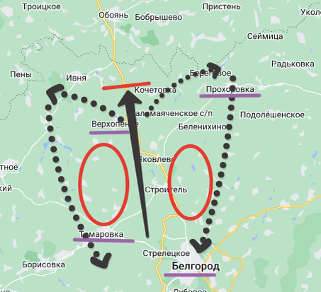 Силовая схема операции "Цитадель". Рисунок Автора