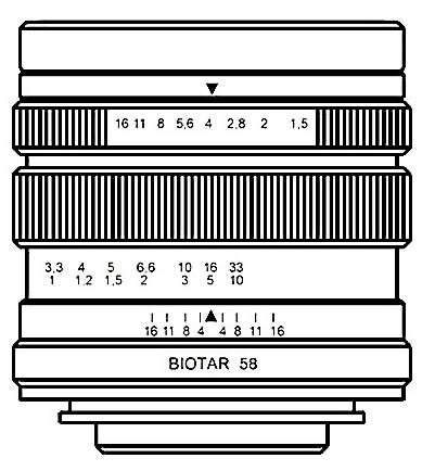 Biotar 58mm F1.5 II