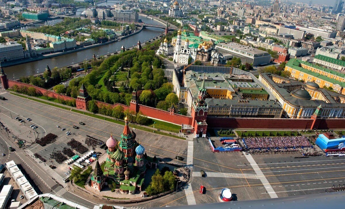 Москва кремль вид сверху