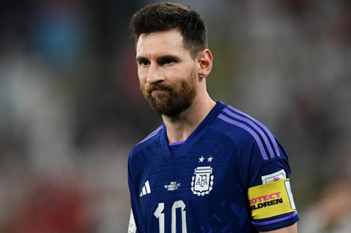    Игрок сборной Аргентины Лионель Месси на чемпионате мира в Катаре.