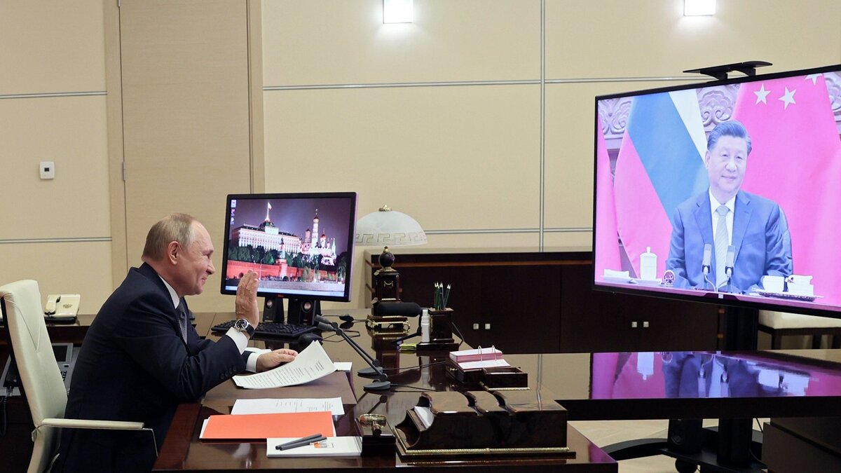    Переговоры президента РФ В. Путина с председателем КНР Си Цзиньпином© POOL