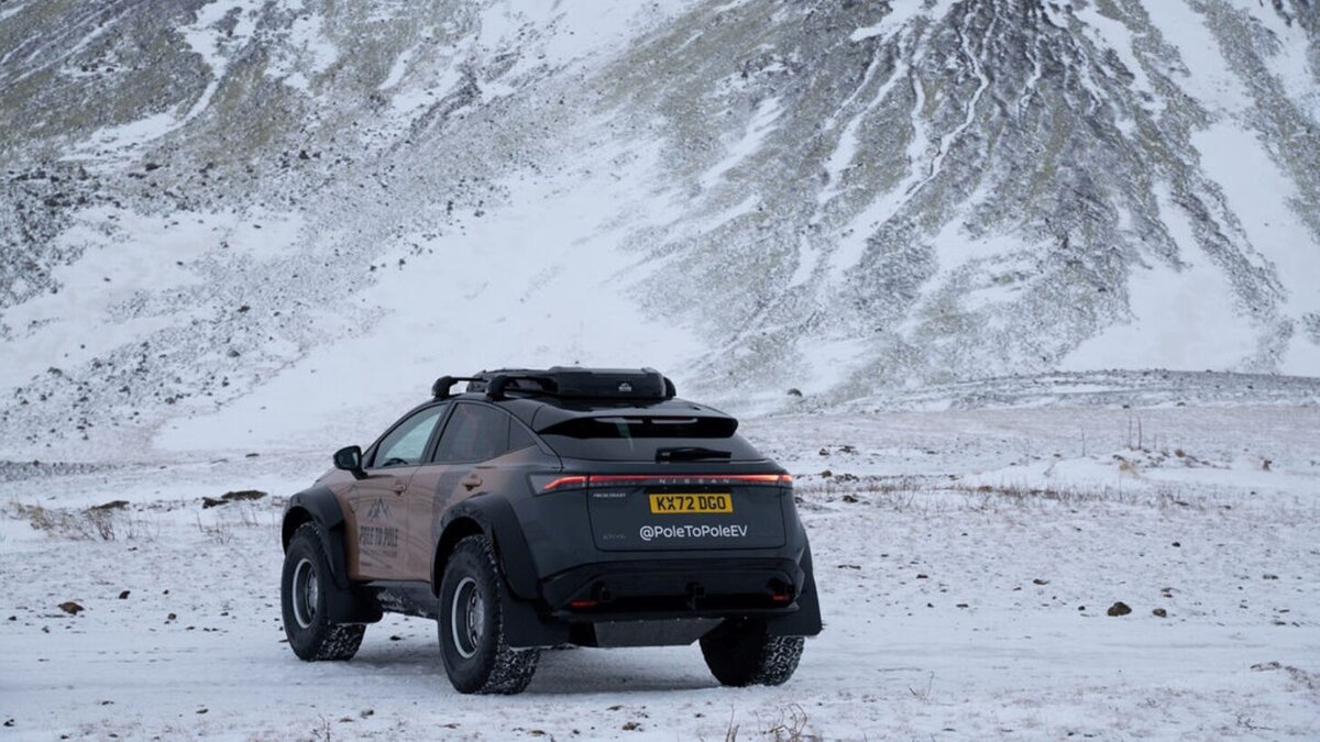    Готовый к экспедиции Nissan Ariya. Фото Nissan