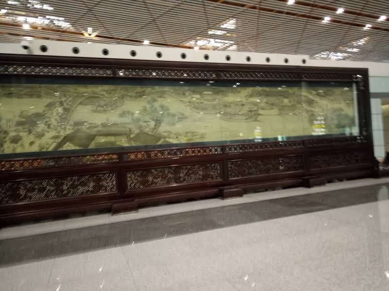 Репродукция картины в аэропорту Пекина. Размеры впечатляют! 