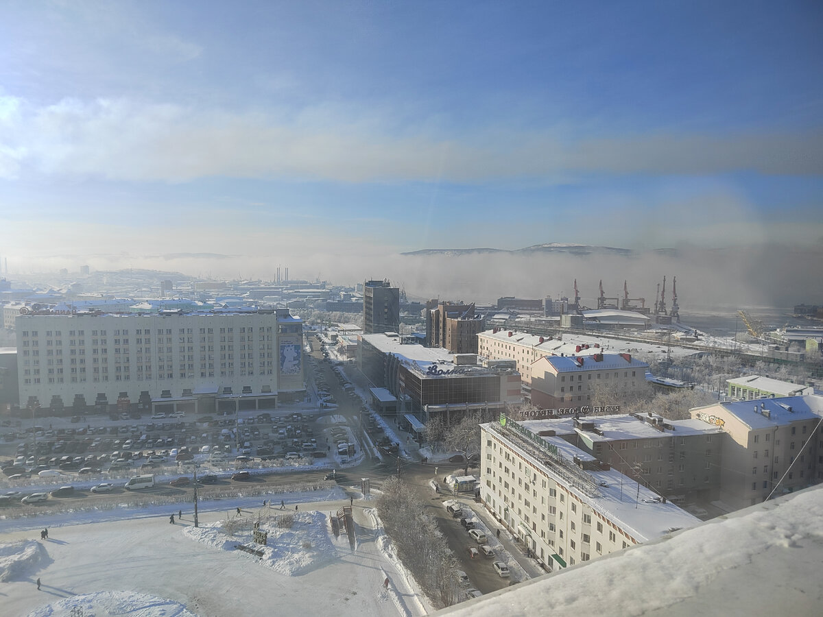 Мурманск из окна гостиницы. Фото: из личного архива