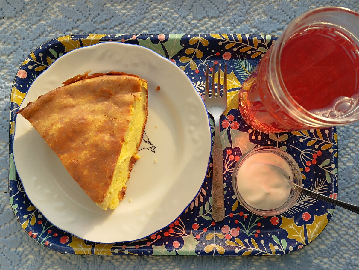 Запеканка из творога в моем исполнении