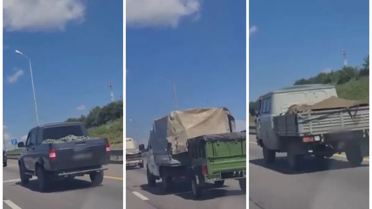 Колонна из автомобилей на трассе М4. Фото: кадры из видео | Kotsnews