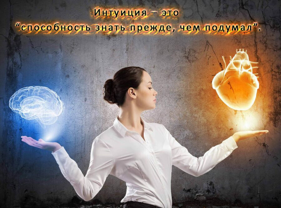 Интуиция — это так называемое "чутье" - как часто мы говорим - что то мне сердце подсказывает, что то я сомневаюсь, что мне стоит это делать... Это возможность понять ситуацию используя некий внутренний голос, не включая логику.
 Интуиция включается в моменты опасности, когда мы чувствуем неприятную тревогу или страх, когда мы встаем перед выбором - и порой совершенно не понятно как и почему делаем именно правильный для нас выбор.  Не нужный - а Правильный. 
Каждый человек  хотя бы раз в жизни поступил так - как не хотелось...
Ну вот запланировал за несколько месяцев отпуск купил билет на море, и чем ближе подходит этот день все больше и больше ну что о не тянет его в этот путь, но как, я же решил, я же готовился, я же хотел, и вопреки своему желание - едет. В итоге возвращается не отдохнувший а напротив уставший злой разочарованный ( не  будем впадать в детали, ну мало ли что там было, сосед попался не тот, воды горячей не было в номере, да в конце концов большую половину времени шли дожди... просто поехал вопреки своего шестого чувства, не послучал свое чутьё (интуицию)
И Примеров тому множество, и каждый из нас хотя бы разз но столкнулся с этим феноменом.) 
Уже давно не секрет, что интуиция — реально работающий инструмент психики, который помогает принимать правильные решения в жизни. Многие успешные и счастливые люди не скрывают, что доверяют своему чутью и внутреннему голосу. Однако не у всех интуиция работает на отлично. Как это исправить?
