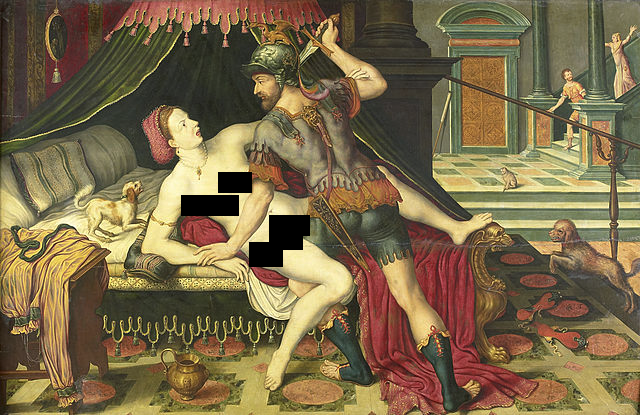 "Лукреция и Тарквиний", неизвестный художник, 1575. (с) Из коллекции художественного музея Амстердама