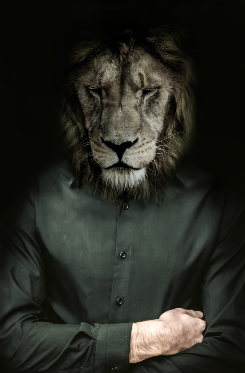 Mercedes лев. Человек с головой Льва. Мужчина с головой Льва. Лев с лицом человека. Лев в одежде.