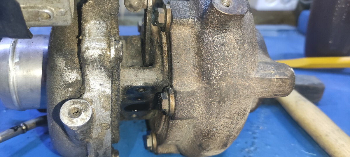 Тут делал метки на холодной и горячей части турбины.