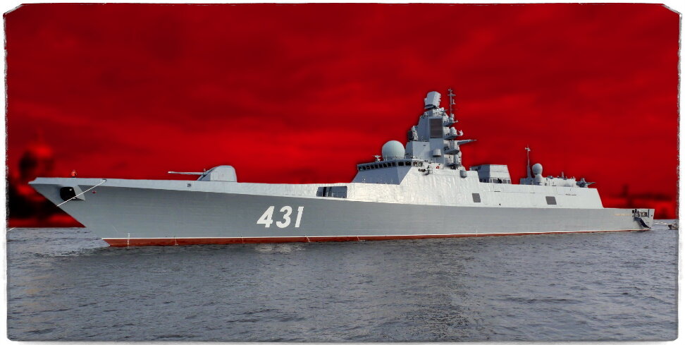 Источник: forums.balancer.ru/RussianArms. В кадре "Адмирал Касатонов" - второй, построенный по проекту 22350. Всего планируется 10 кораблей, а дальше пойдут 22350М.