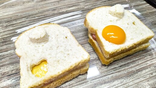Бутерброды с сыром и яйцом